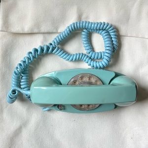 Vintage Princess Rotary Phone, Tiffany Blue color